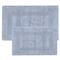 Hastings Home 2-piece 100-percent Cotton Bathmat Set, Reversible, Soft, Absorbent Bathroom Rugs, Silver 103645FSC - alternate 3